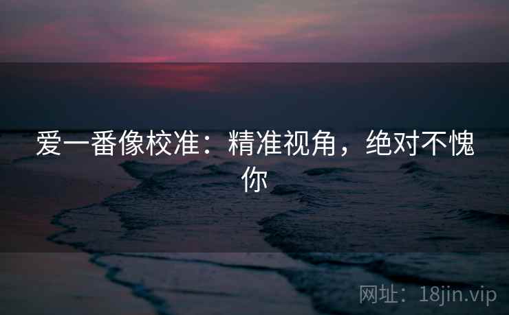 爱一番像校准：精准视角，绝对不愧你